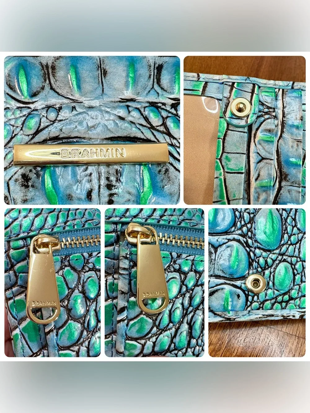 Brahmin EUC Ady - Multi Esplanade (solid) - Metallic - LIKE NEW - Back Eye - Picture 6 of 15